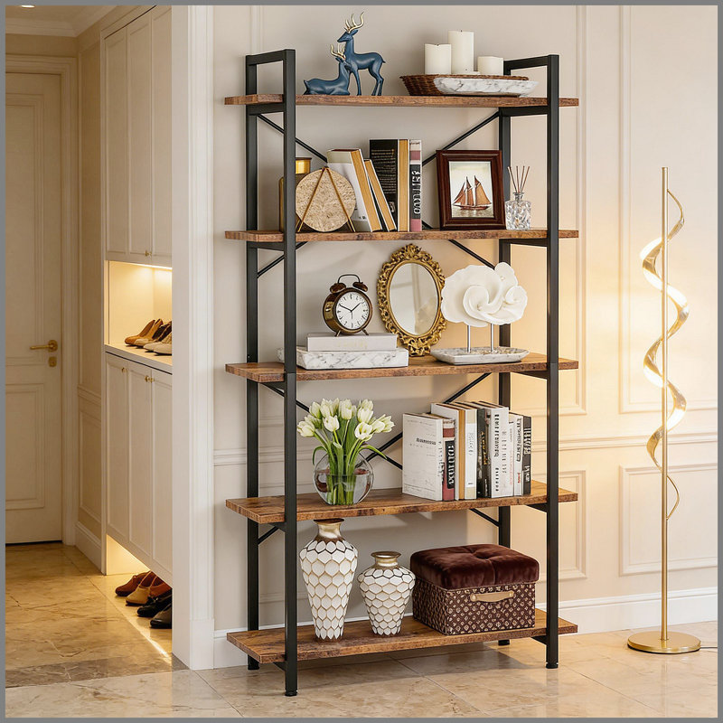 Open Design Display Shelf Unit,Bookshelf,Display Etagere,Plant Stand