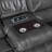 Delsia 87" Traditional Double Reclining Sofa with Center Drop-Down Cup Holders, Receptacles, USB Ports & Elegant Nailhead Trim-1008241283