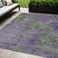 Tapis extérieur lavable abstrait mauve et vert 5 pi x 8 pi