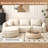 Boneless L Shaped Modern Modular Sectional Curved Sofa, Minimalist Style Comfy Cloud Couch for Living Room Apartment, No Assembly Required Boneless Couches-2048285205-2048285203-2048285201