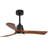 Ceiling Fans With Lights And Remote, Outdoor Ceiling Fan For Patios With Light 3 Blades Modern Ceiling Fan Noiseless Reversible DC Motor, Wood Fan For Farmhouse