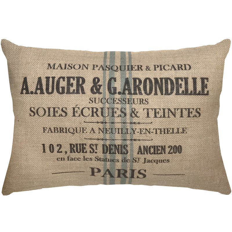 Jute / Sisal Reversible Throw Pillow