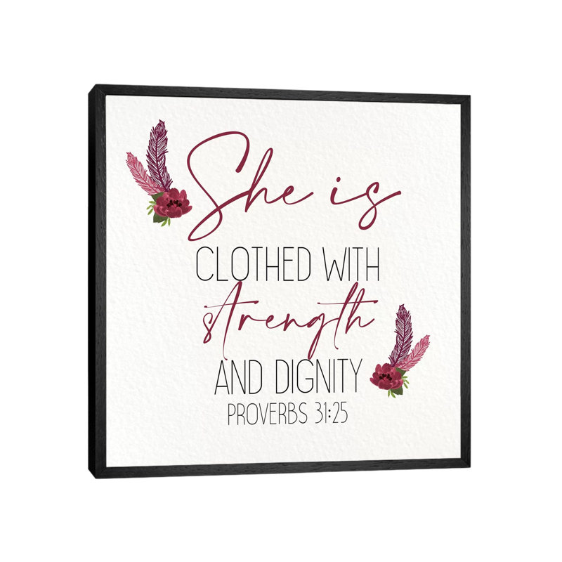 She Is Clothed by Kimberly Allen - Print on Canvas, Black Framed, 66.04cm H x 66.04cm W x 3.81cm D