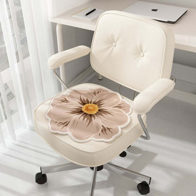 Summer Novelty Ice Silk Seat Cushion For Office Computer Chairs, Breathable Non-Slip Swivel Chair Pad, Set Of 2