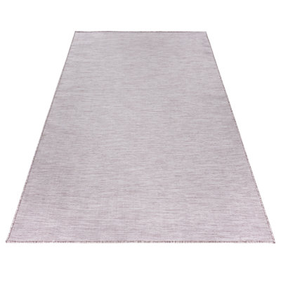 Oddger Solid Colour Flatweave Indoor / Outdoor Area Rug