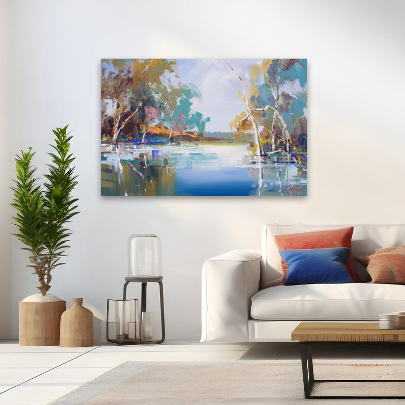 Le ruisseau Renmark - paysages côtiers, H 48 po x l 32 po