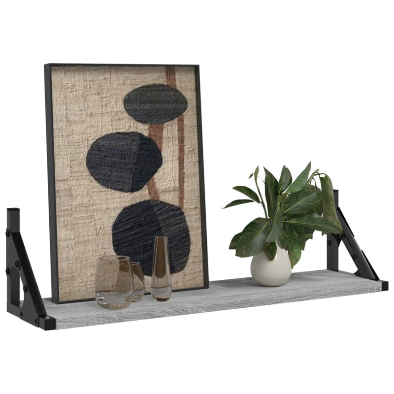 Bidinger Bracket Shelf, Grey Sonoma