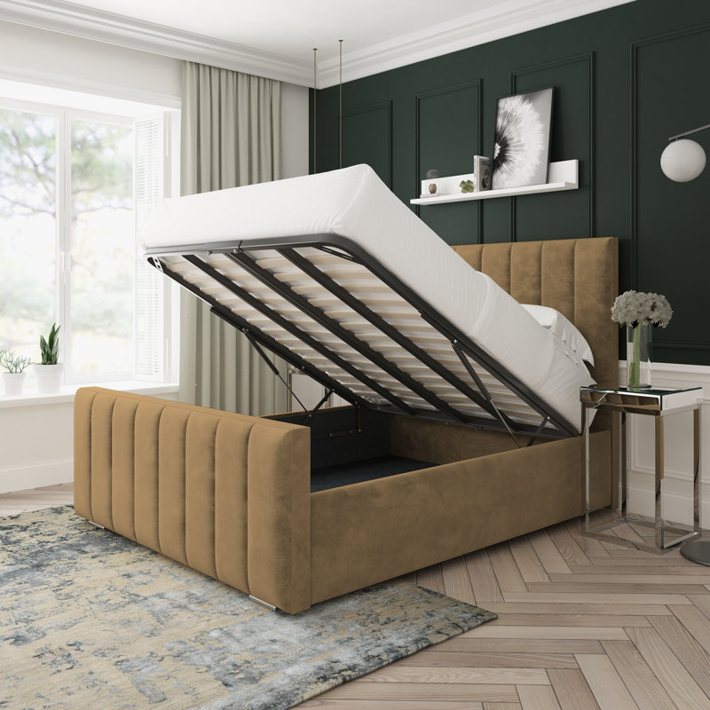 Oakley Conistan Upholstered Ottoman Bed Frame, Super King (6'), Mink