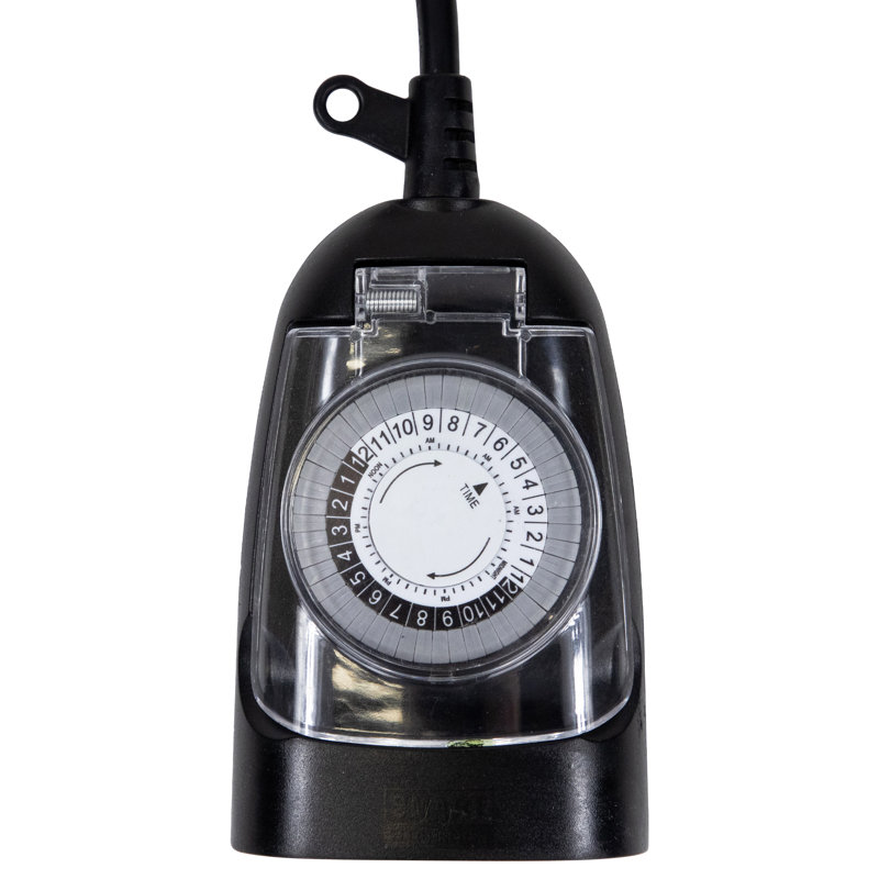 Heavy Duty 24-Hour Plug-In Timer - Black