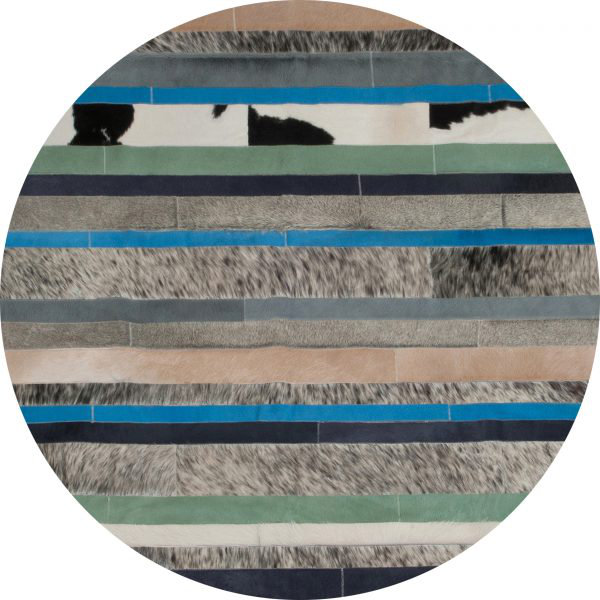 Art Hide Cowhide Area Rug in Blue