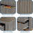 46.5" Fluted Sideboard Buffet Cabinet-1832015371