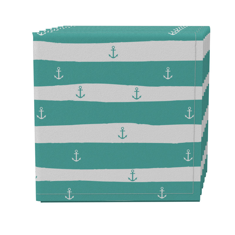 Cotton Twill Striped Square Napkin