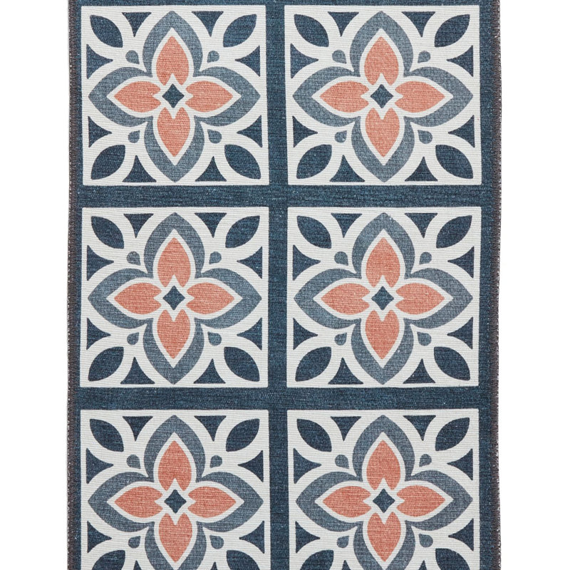 Victoria H1191 Grey/Orange, Runner 2' x 5'6"