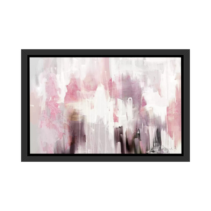 «Blush» par Dan Hobday - reproduction d'art, H 40 po x l 60 po x 1,5 po, Toile avec cadre noir