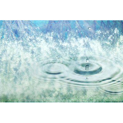 Spring Rain by Floriana - Wrapped Canvas Print
