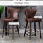 Hanah Upholstered Counter Stool with Solid Wood Frame