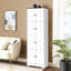 Armoire de rangement haute avec 8 portes et 4 tablettes, armoire de rangement murale-114478941