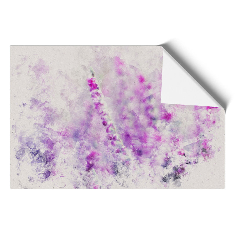 Purple Heather Watercolour - Frameless Print, 21cm H x 30cm W x 0.1cm D