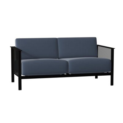 Jax 53.25'' Wide Iron Loveseat with Cushions