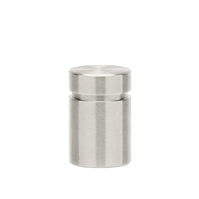 Contemporary Cylindrical Knob, Satin Nickel