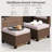 Salem Wicker Outdoor Patio Ottomans-86043932