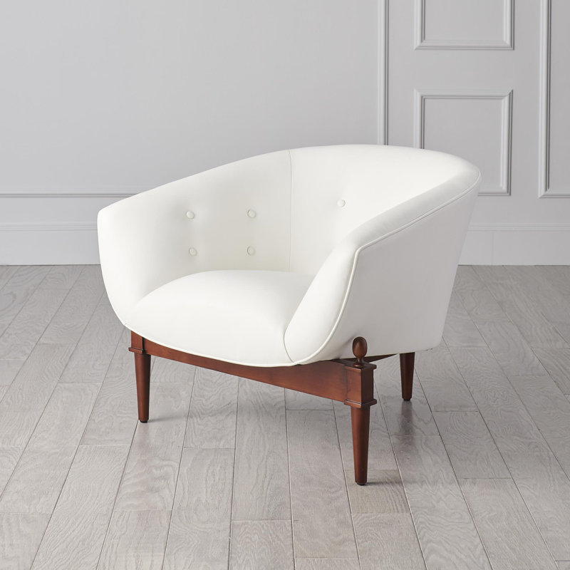 Mimi Chair, White Leather
