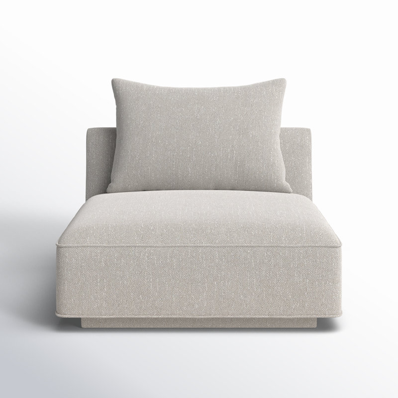 ROSELLO SLIPPER CHAIR, Novax White Boucle, 30" H x 37.75" W x 37.75" D, No