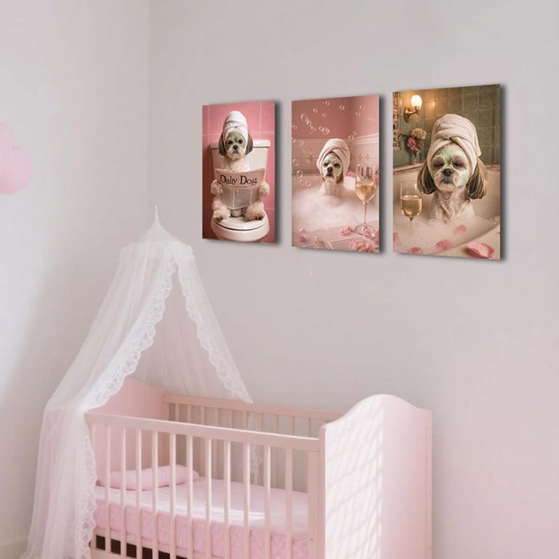 3 Piece Wrapped Canvas Print, 40 cm H x 30 cm W