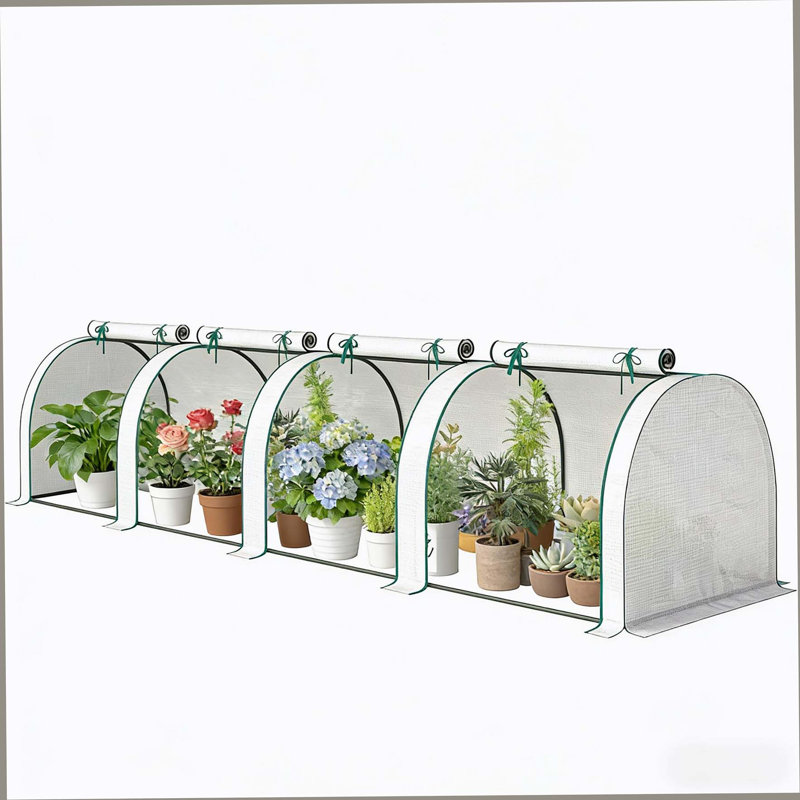 Serre portative, petite serre large, Blanc