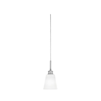 Edge Cord Mini Pendant With 4.5" Square White Muslin Glass