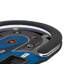 Table de poker bleue et noire en bois manufacturé ovale-117598247