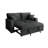 Bertha 2 Piece Pull Out Bed Black-1702396657