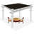 Shatex Wellco Black Fabric Replacement Canopy for Canopy