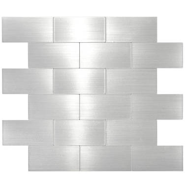 Innovera Decor by Palram 48 x 0.6 Metal Corner Piece Tile Trim