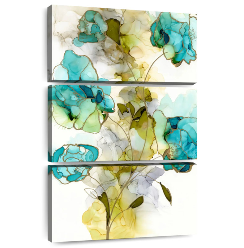 Avery Flower Facets II, 57" H x 36" W