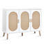 Buffet 3 portes en rotin avec rangement-734177671