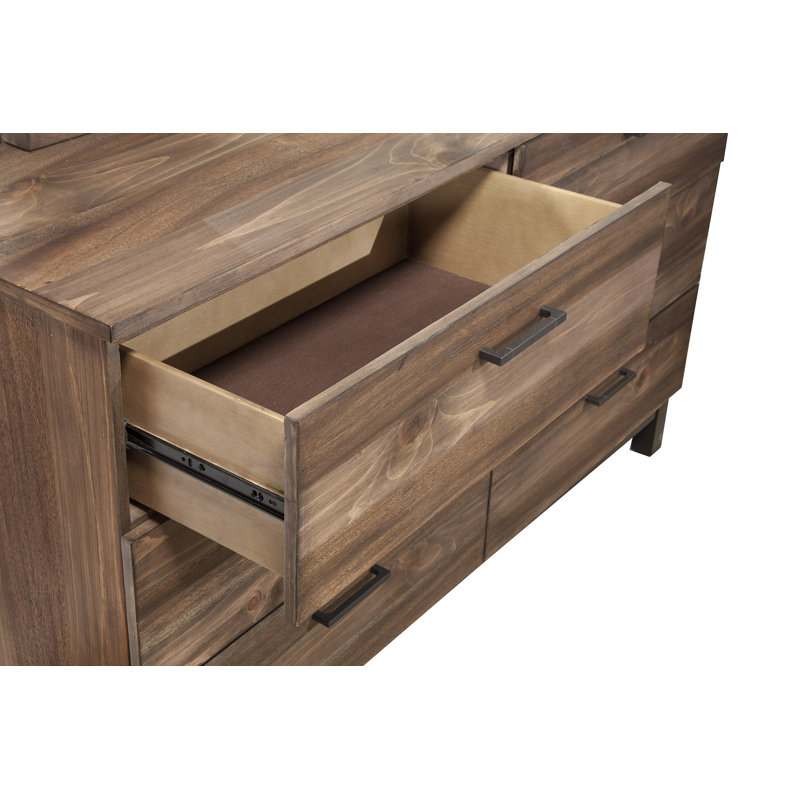 Commode double 6 tiroirs avec miroir Erithon
