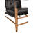 Luther Chair, Ebony Black Leather