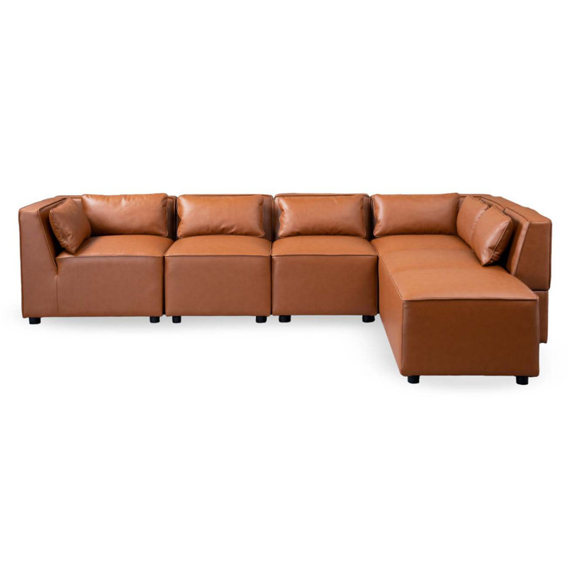 Vegan Leather Modular Sofa