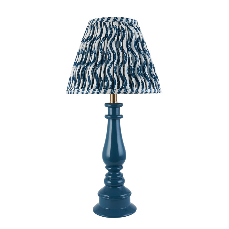 Myrtle Table Lamp, Marlin Blue, 52cm H x 25cm W x 25cm D