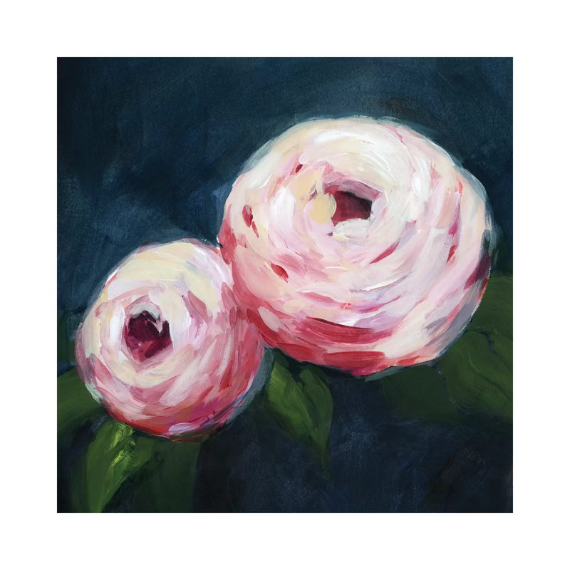« Ethereal Blooms I » par Grace Popp, reproduction d’art, Pas de tapis, H 26 po x l 26 po x P 1,5 po, Toile tendue