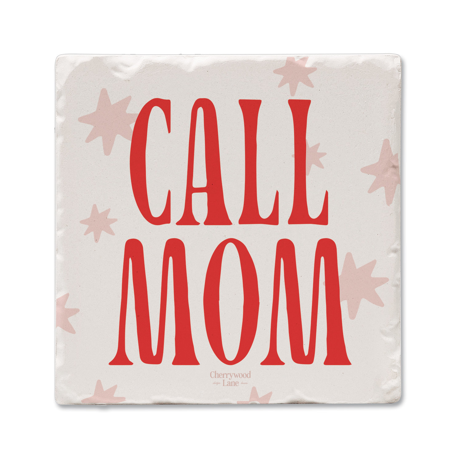 August Grove® Call Mom Single Tumbled Tile Coaster Create Your Own ...