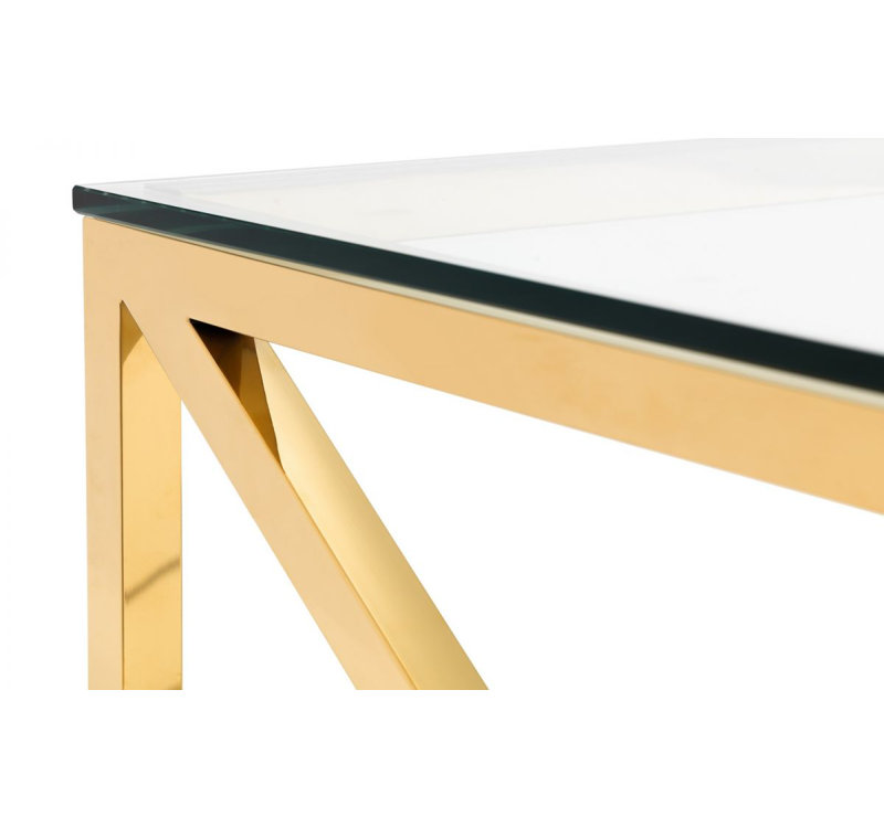 Trueblood Console Table, Gold