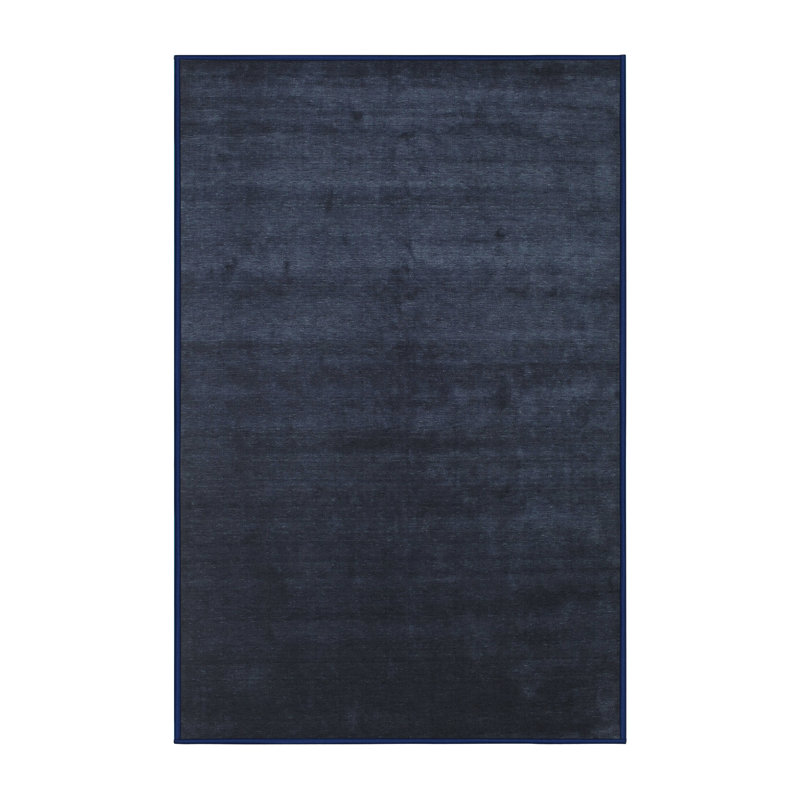 Tapis contemporain noir, Rectangle 5 pi x 7 pi