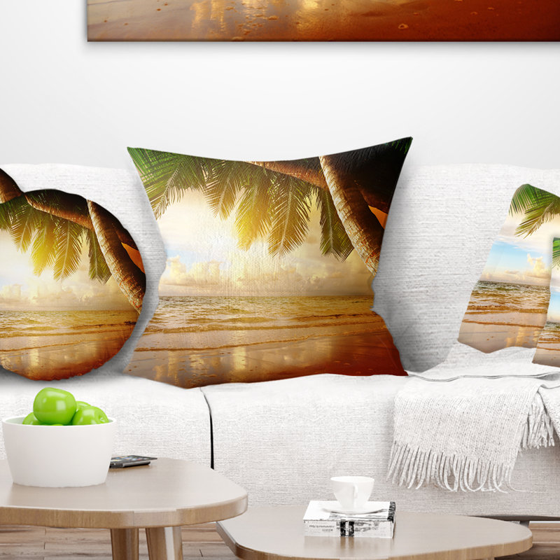 Coussin décoratif Photo Beach, 18" x 18", Coussin décoratif