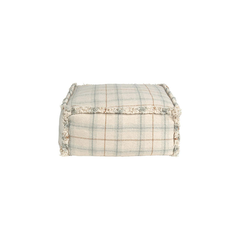 Handloom Pouf, Natural