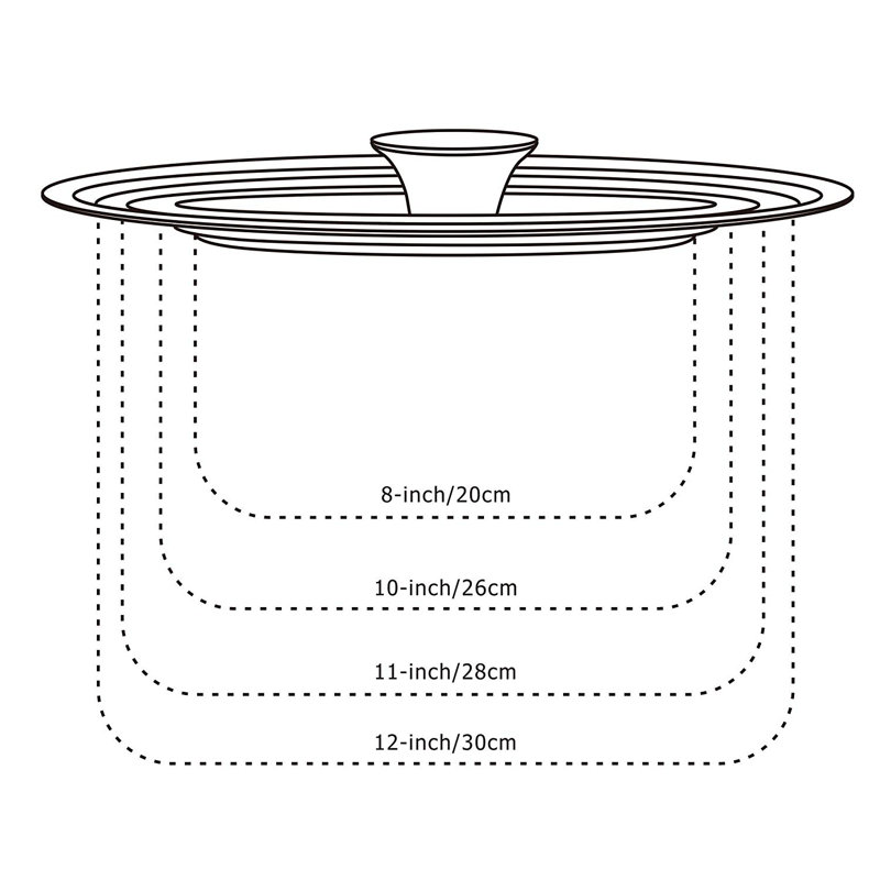 Couvercle en acier inoxydable universel cook n