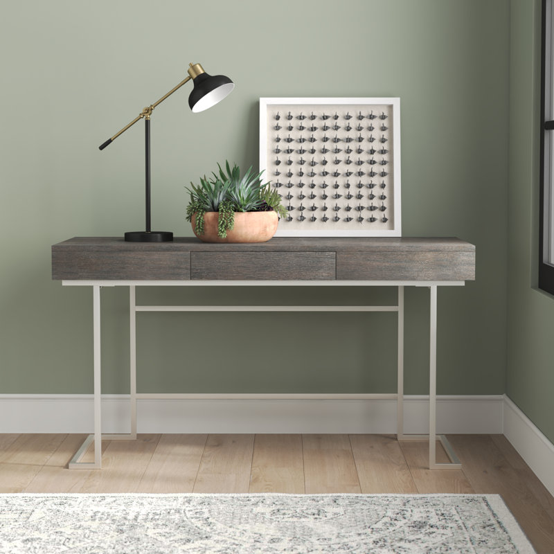Bekah Metal Base Writing Desk