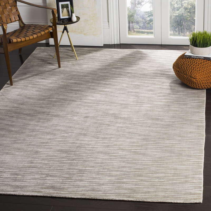 Tapis beige tissé à la main Lavonia, Rectangle 9 pi x 12 pi