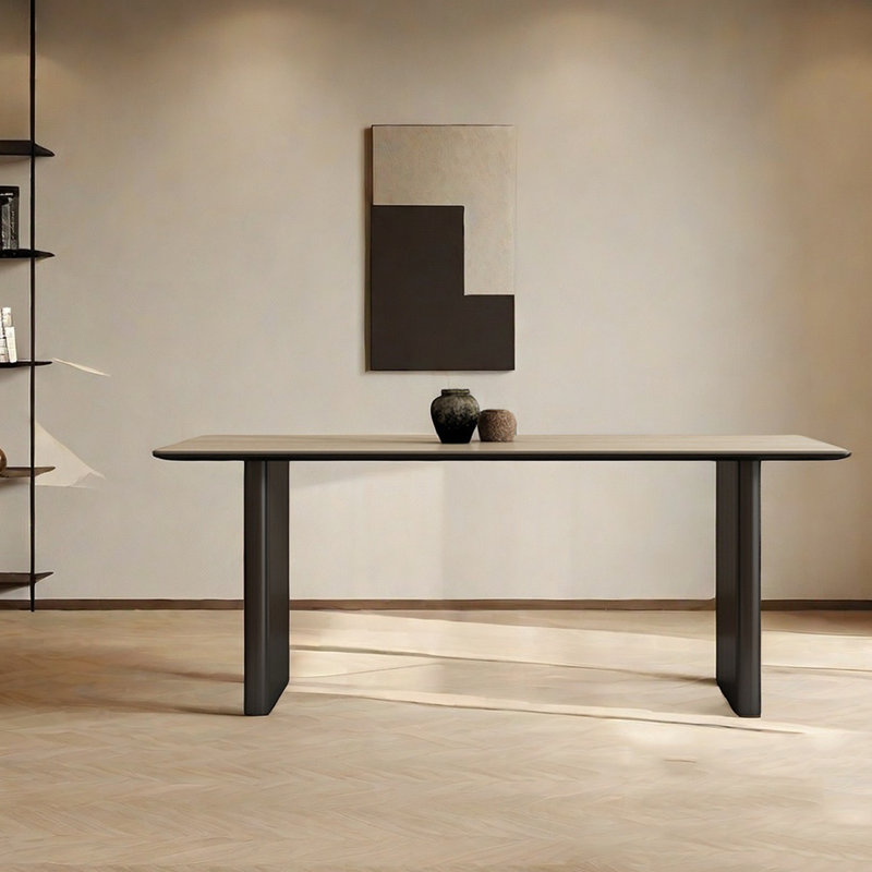 Modern Italian Rock Board Dining Table, 29.5"H x 78.7"L x 31.5"W
